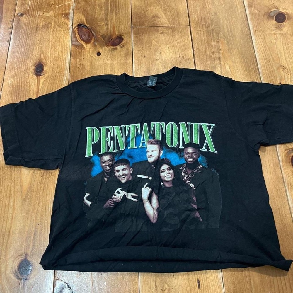Pentatonix Band T-Shirt Womens Small Black Graphic Tour Cities Cotton Tee